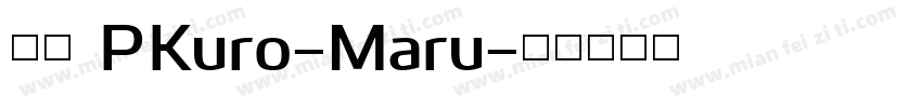 文鼎 PKuro-Maru字体转换